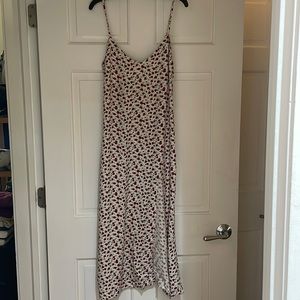Reformation dress with slit, has a little damage on the back